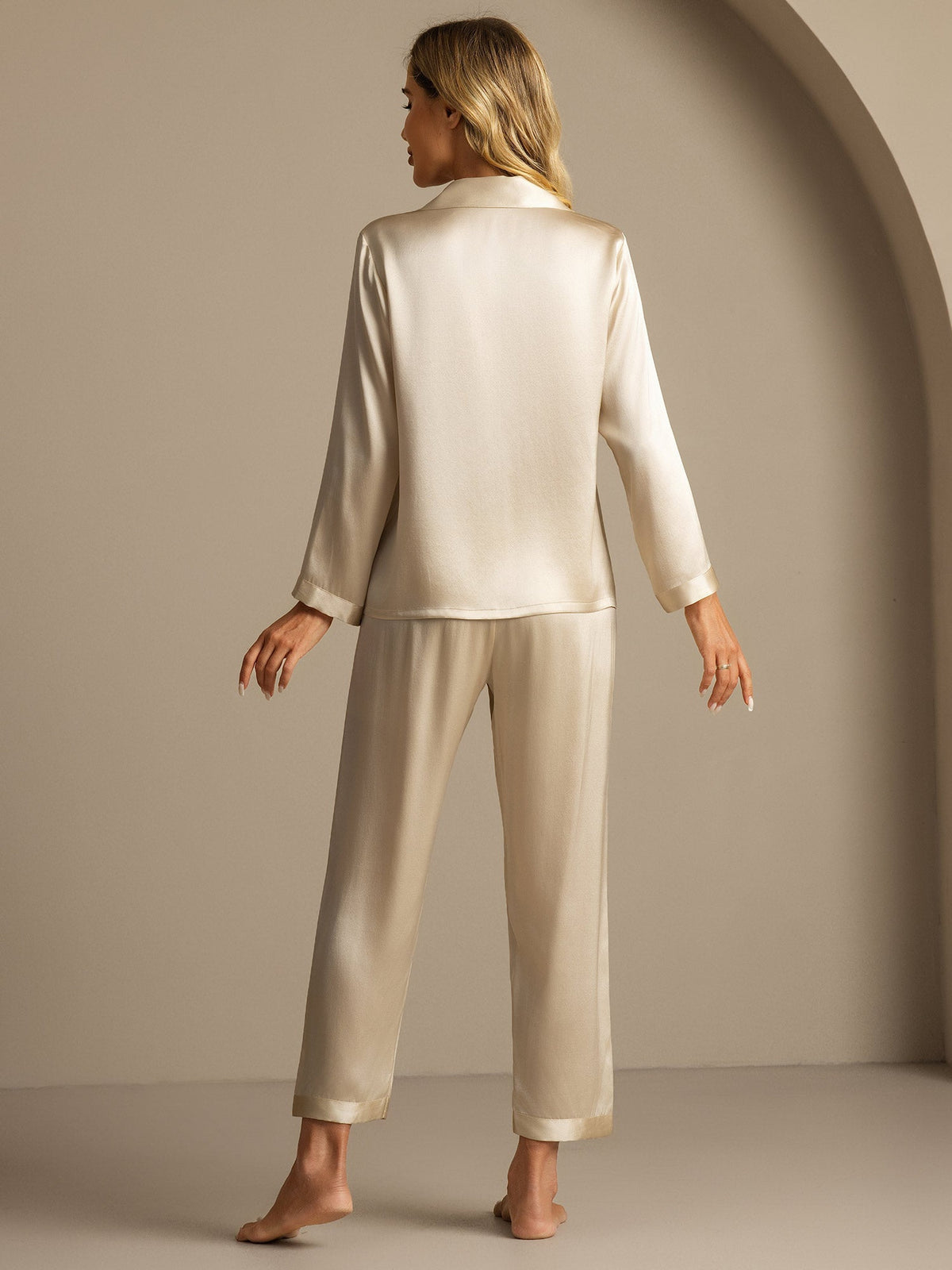 Women's Pure Silk Long Sleeve Pyjamas Set