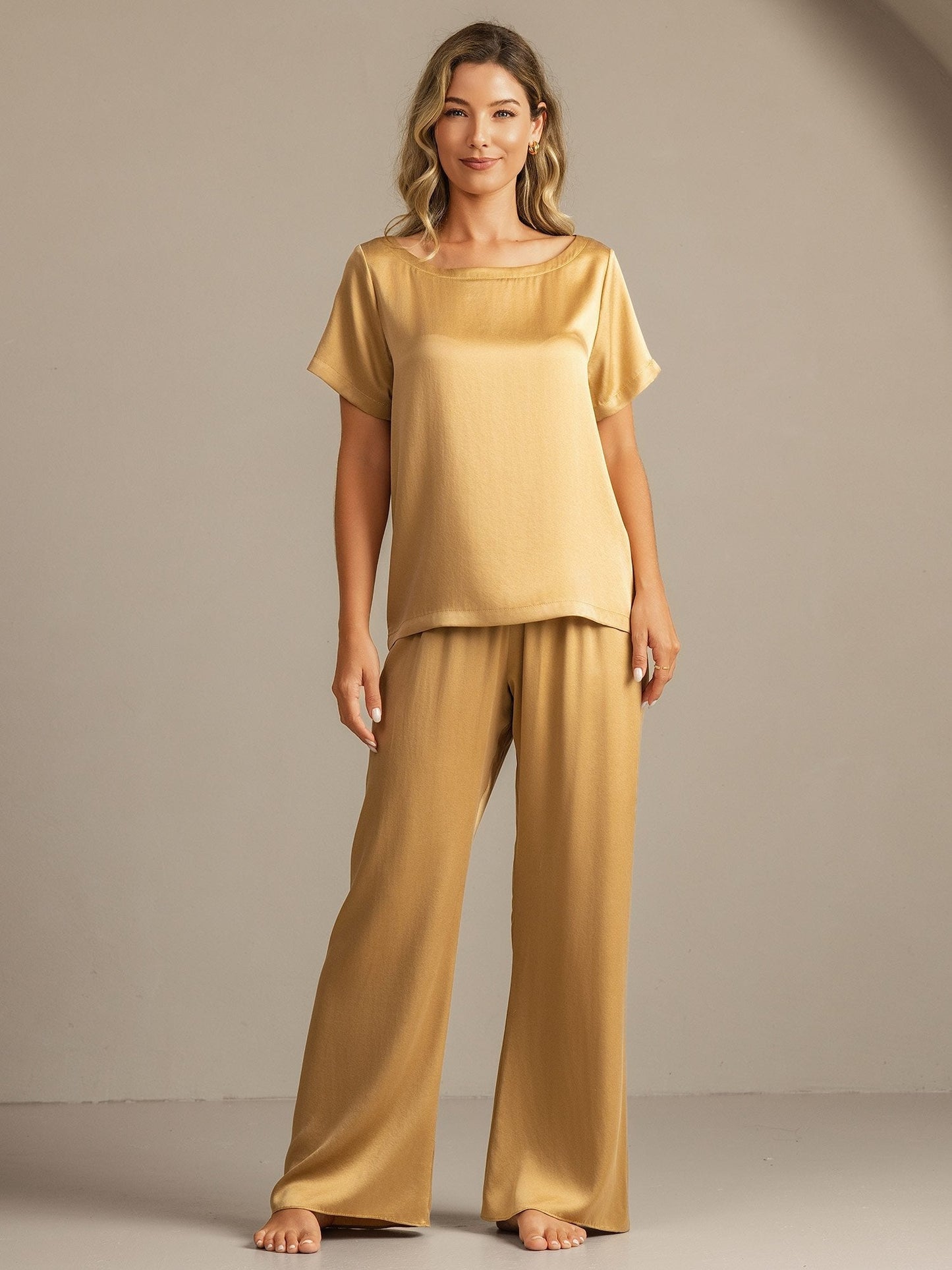 19Momme Women's Washable Silk Short Sleeve Pyjamas Set