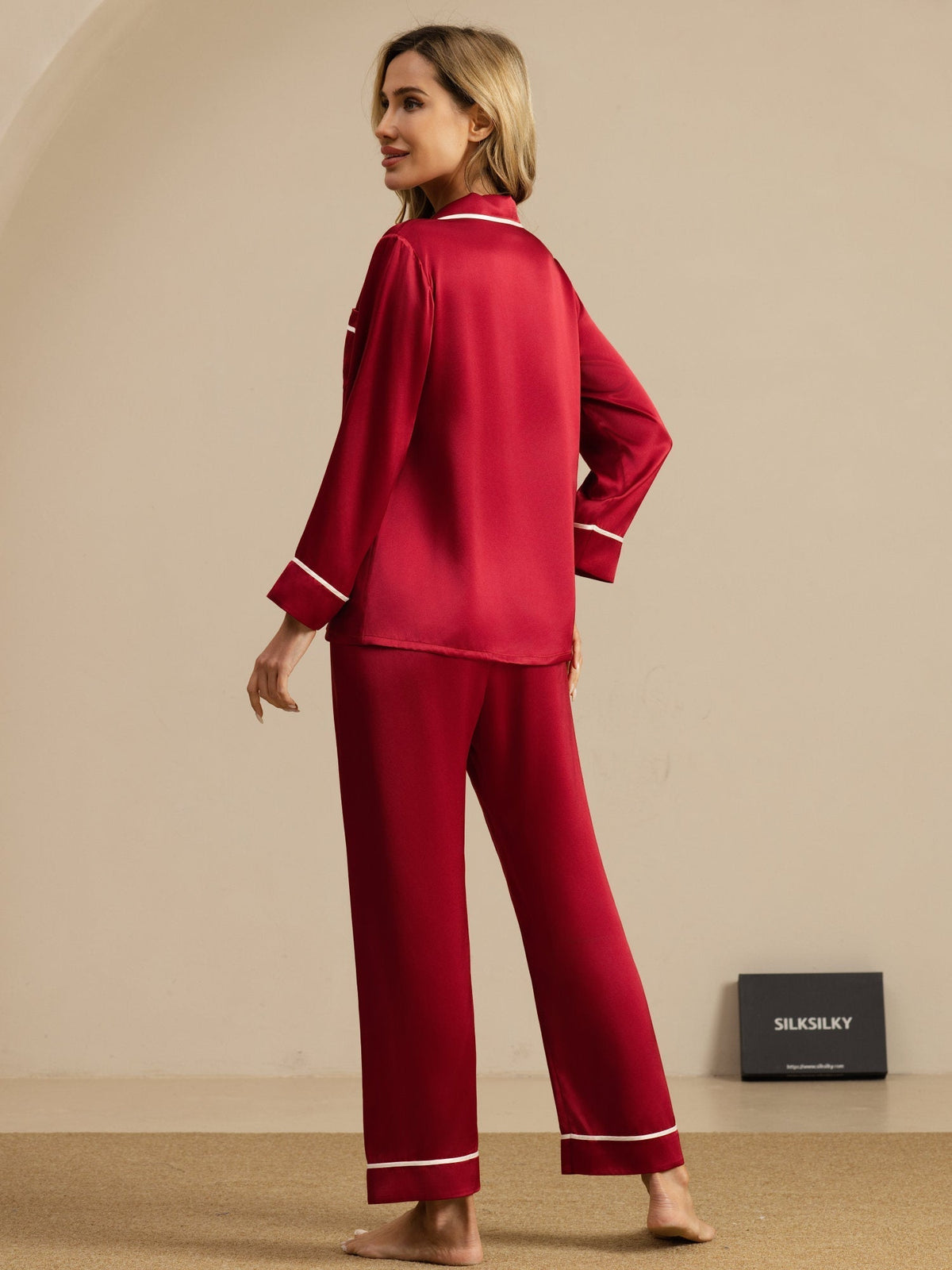 100% Mulberry Silk Classic Pajama Set