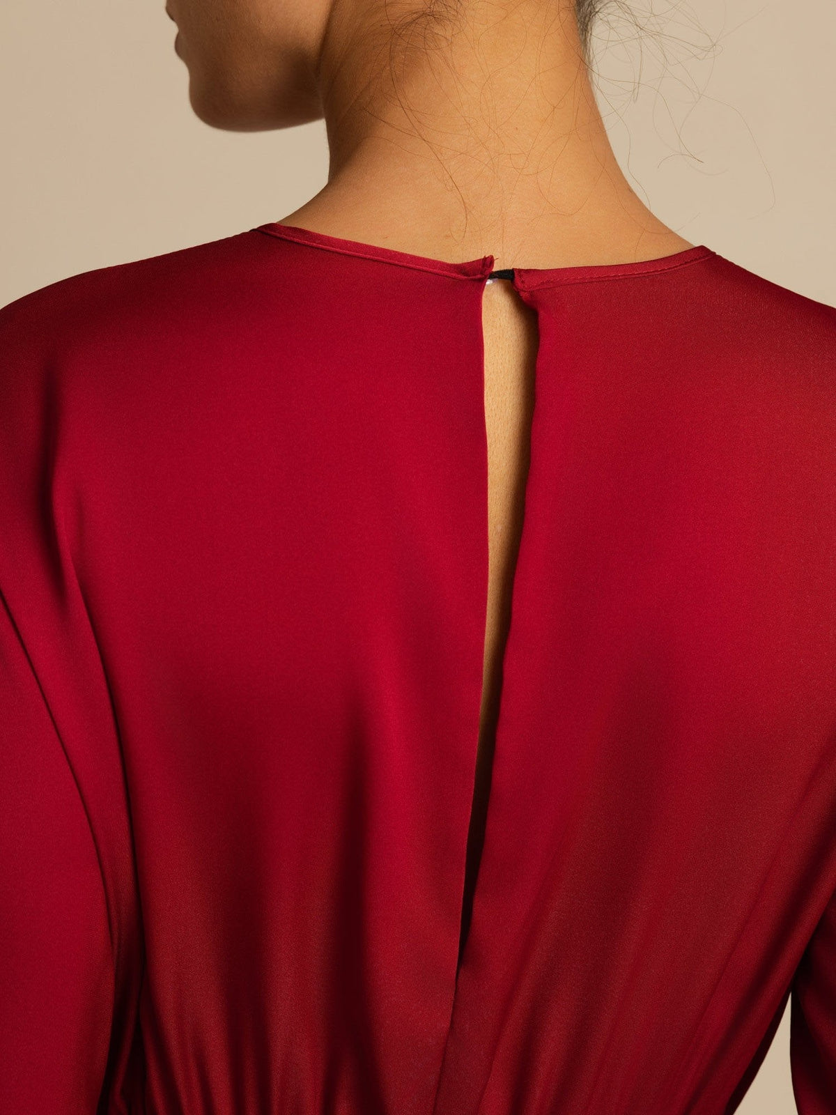 19Momme Silk  Ruffle Sleeves Short A-Line Flowy Dress