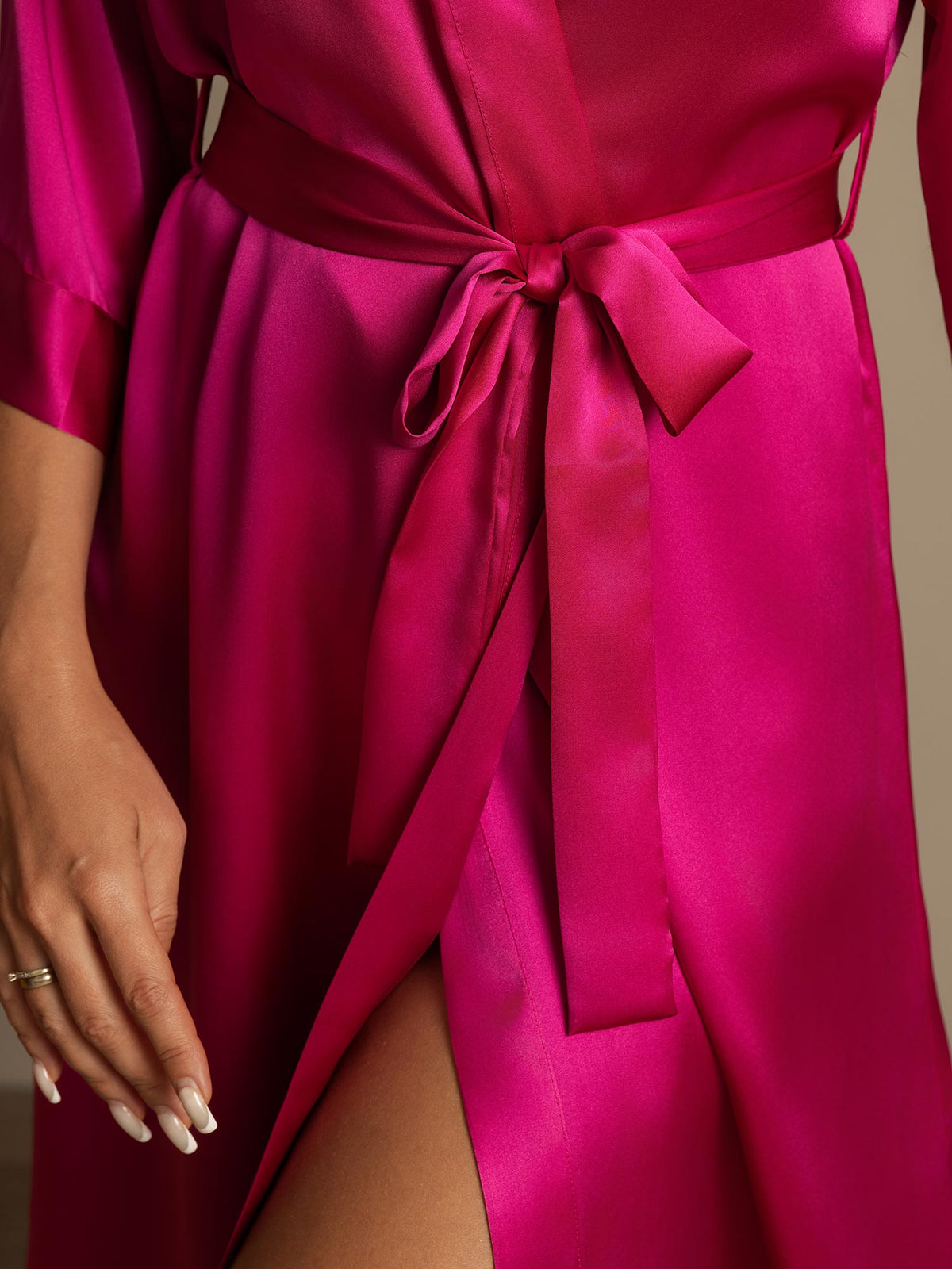 Pure Silk Women's Kimono Wrap Dressing Gown