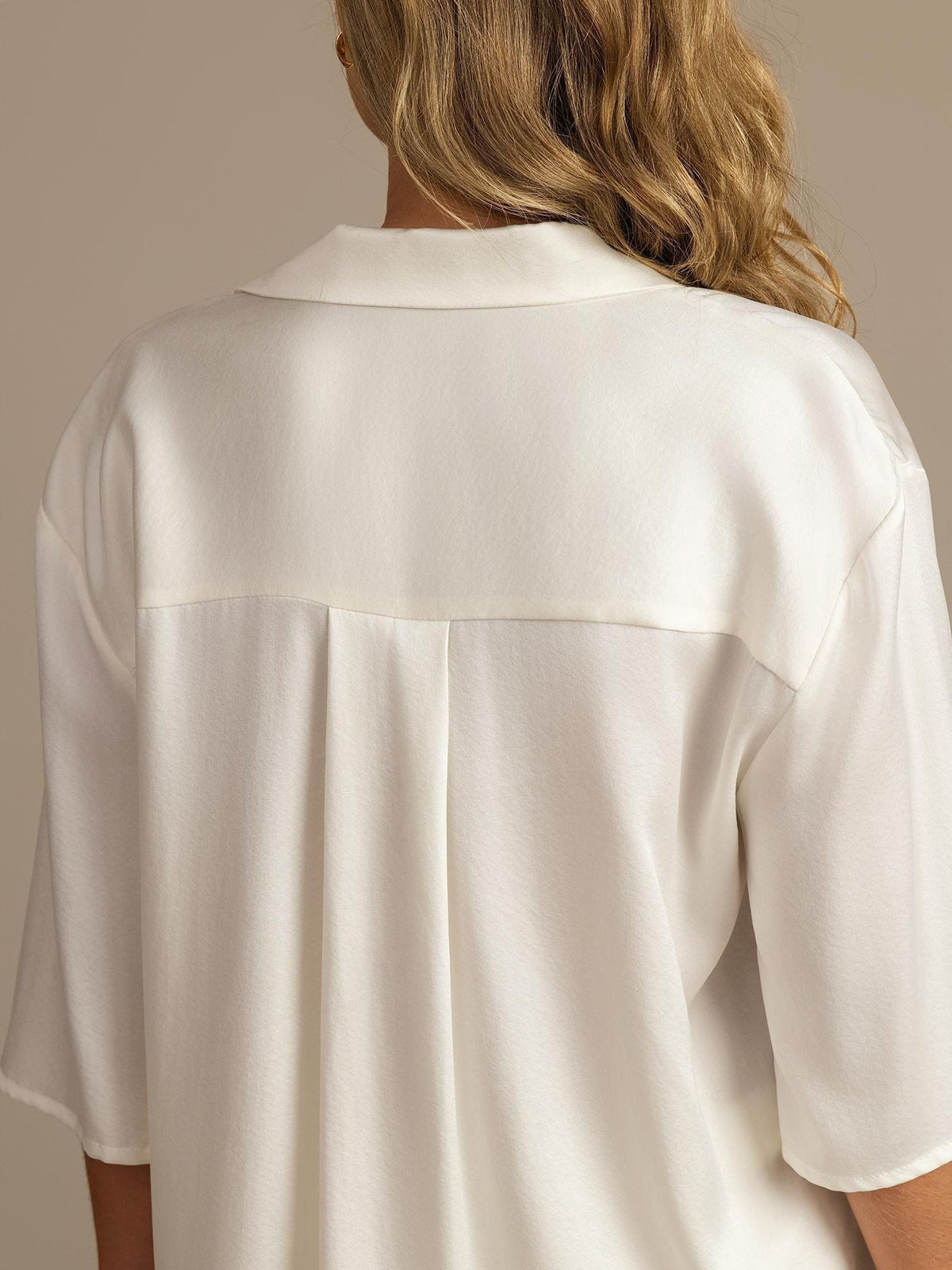 19Momme Women's Washable Silk Notch Collar Pyjamas Set with Side Pockets