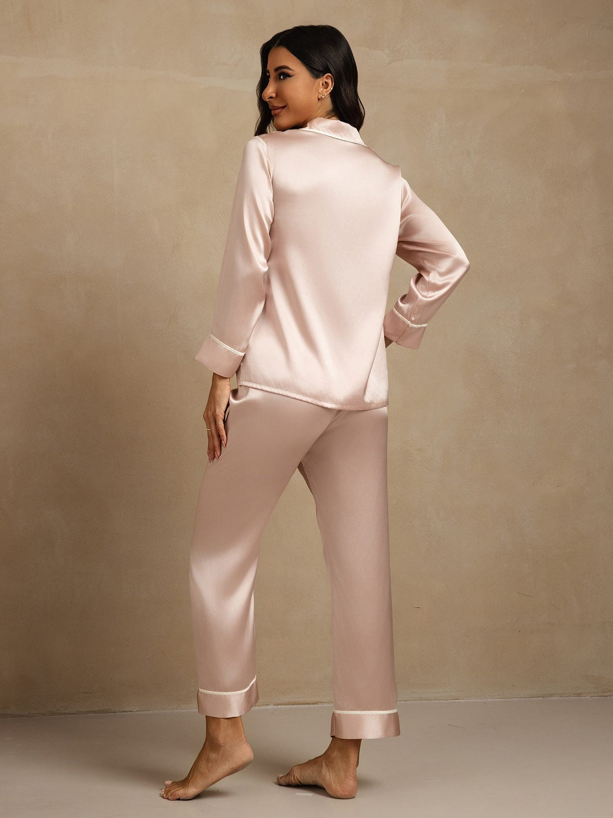 100% Mulberry Silk Classic Pajama Set
