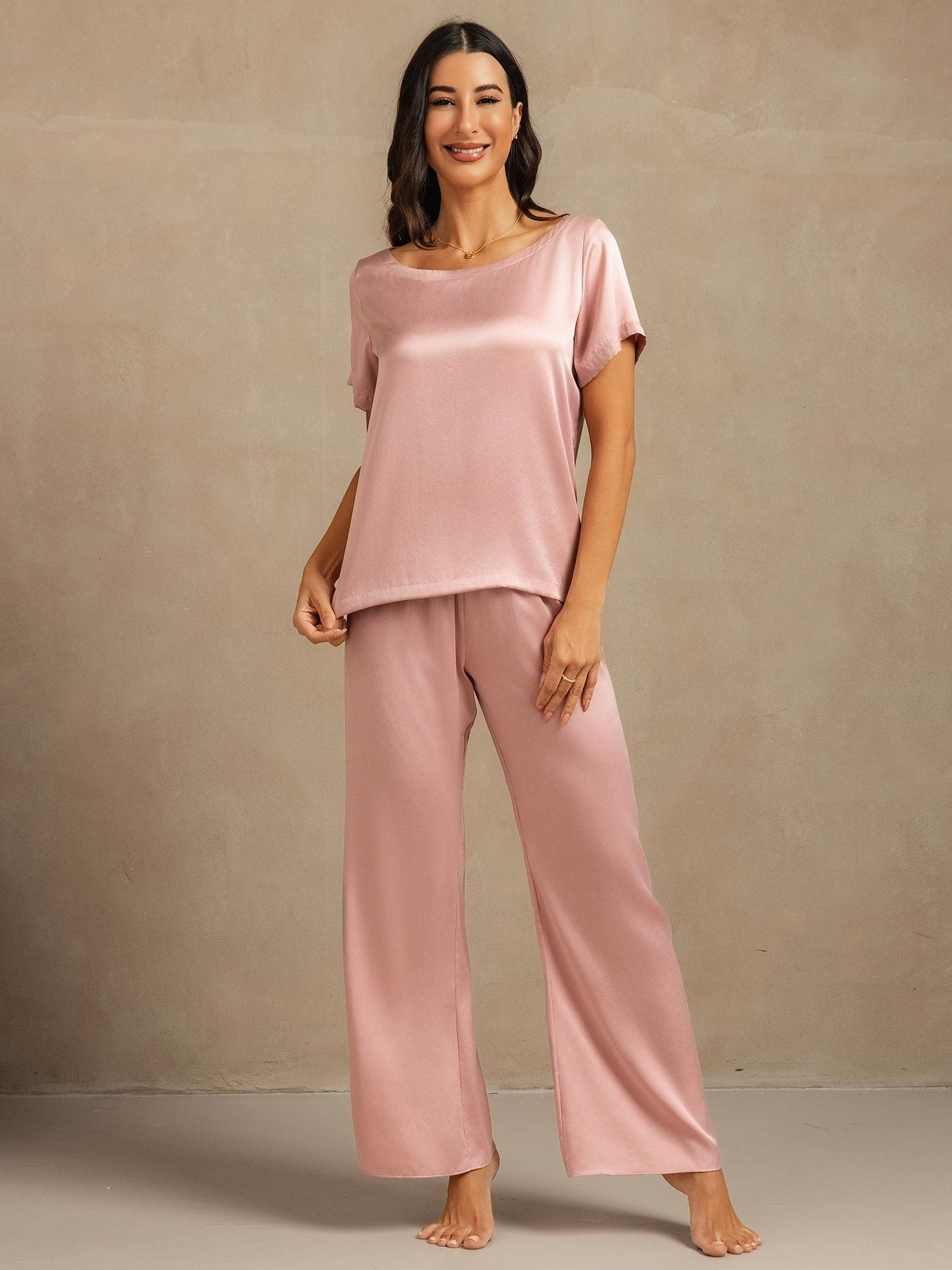 19Momme Women's Washable Silk Short Sleeve Pyjamas Set