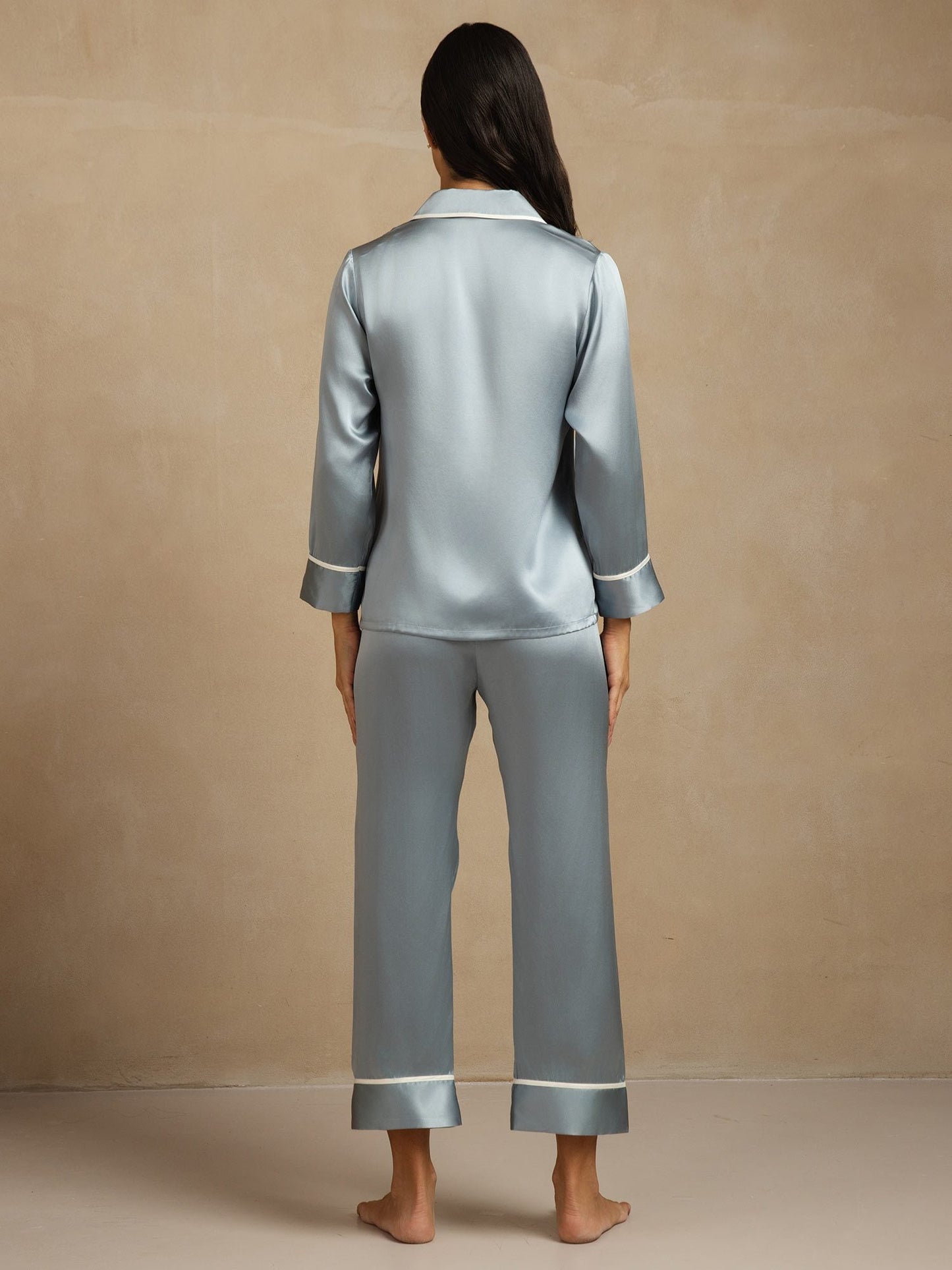 100% Mulberry Silk Classic Pajama Set