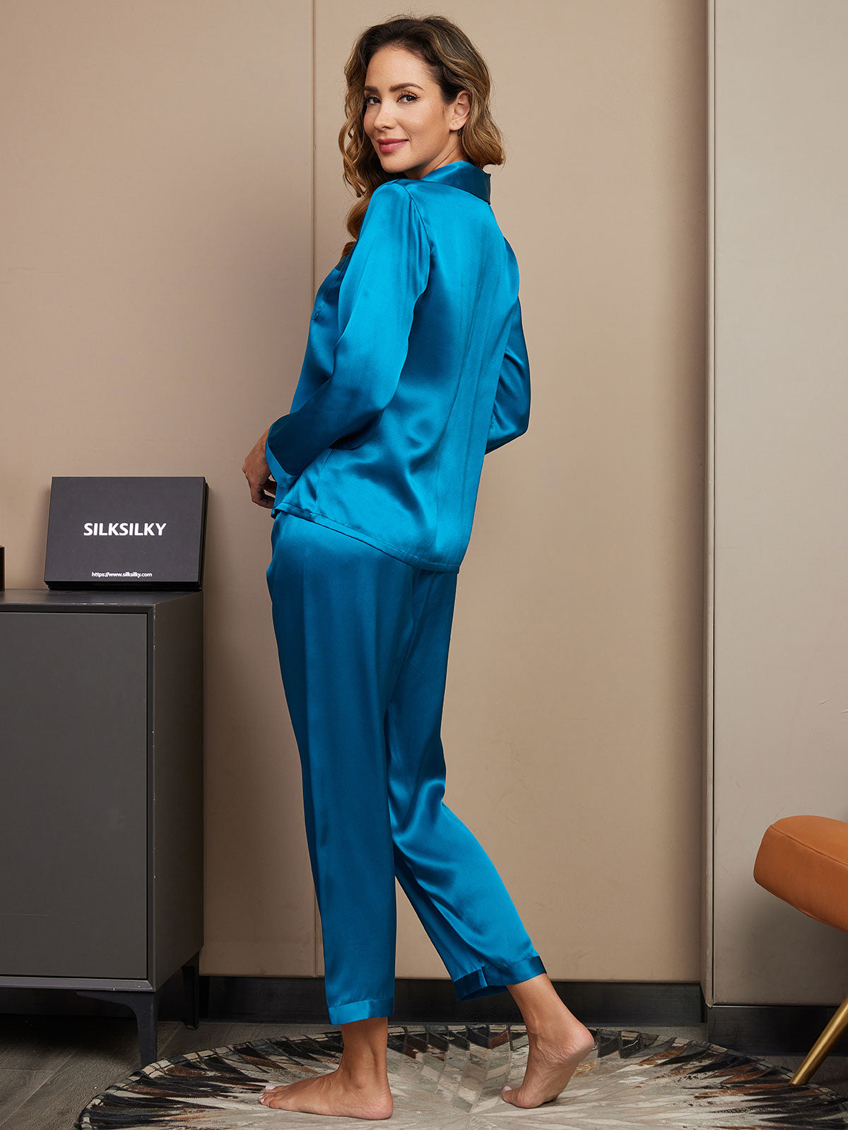Women's Pure Silk Long Sleeve Pyjamas Set