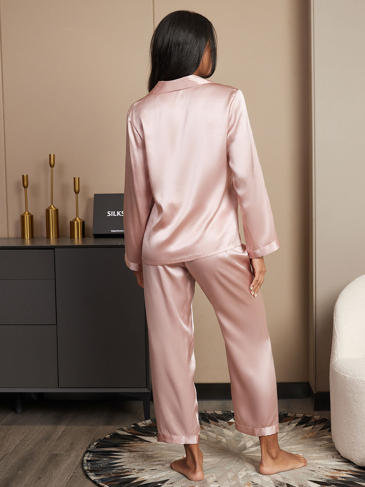 Women's Pure Silk Long Sleeve Pyjamas Set