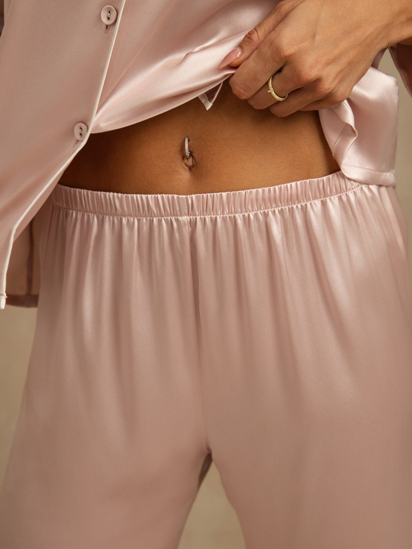 100% Mulberry Silk Classic Pajama Set