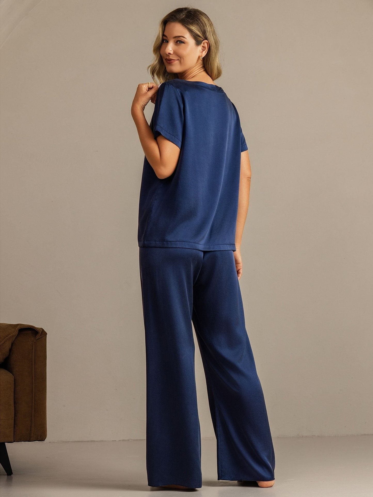 19Momme Women's Washable Silk Short Sleeve Pyjamas Set