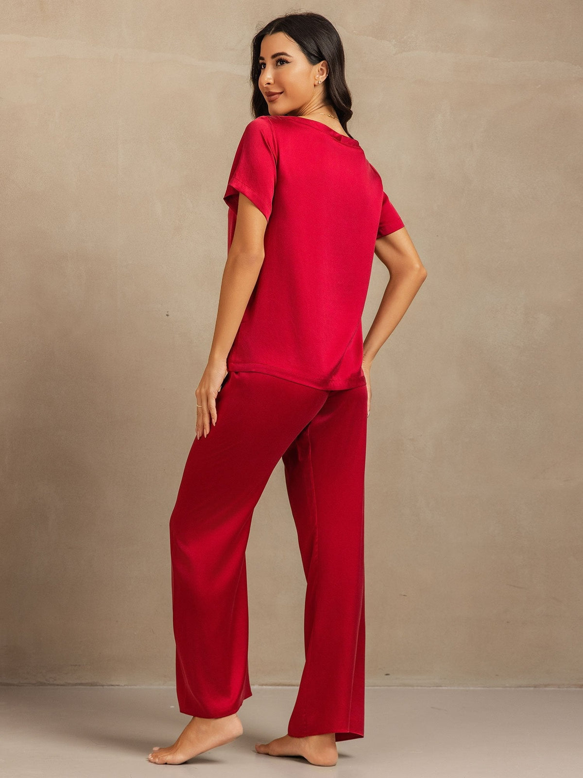 19Momme Women's Washable Silk Short Sleeve Pyjamas Set