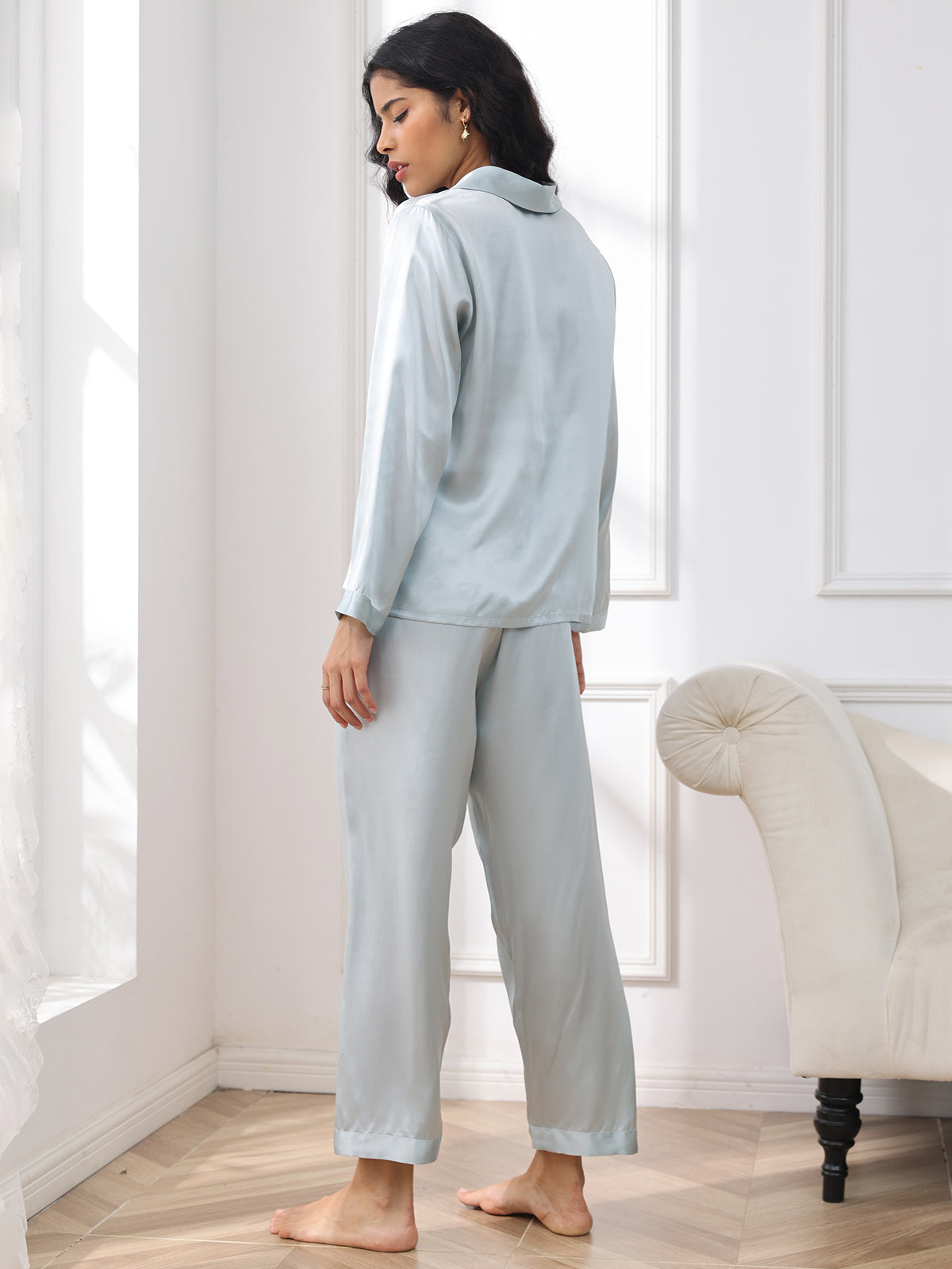 Women's Pure Silk Long Sleeve Pyjamas Set