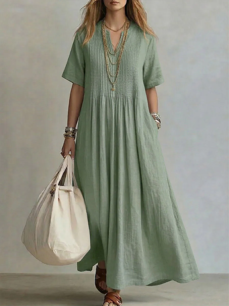 Evelyn™ | Elegant Pleated Dress