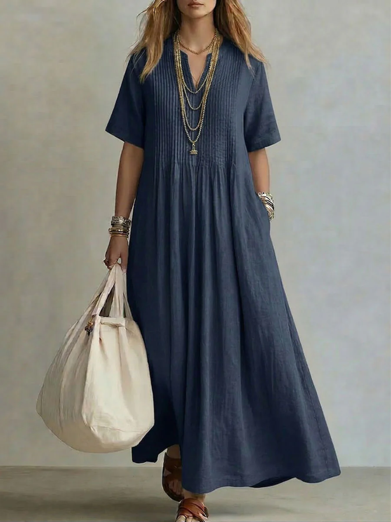 Evelyn™ | Elegant Pleated Dress