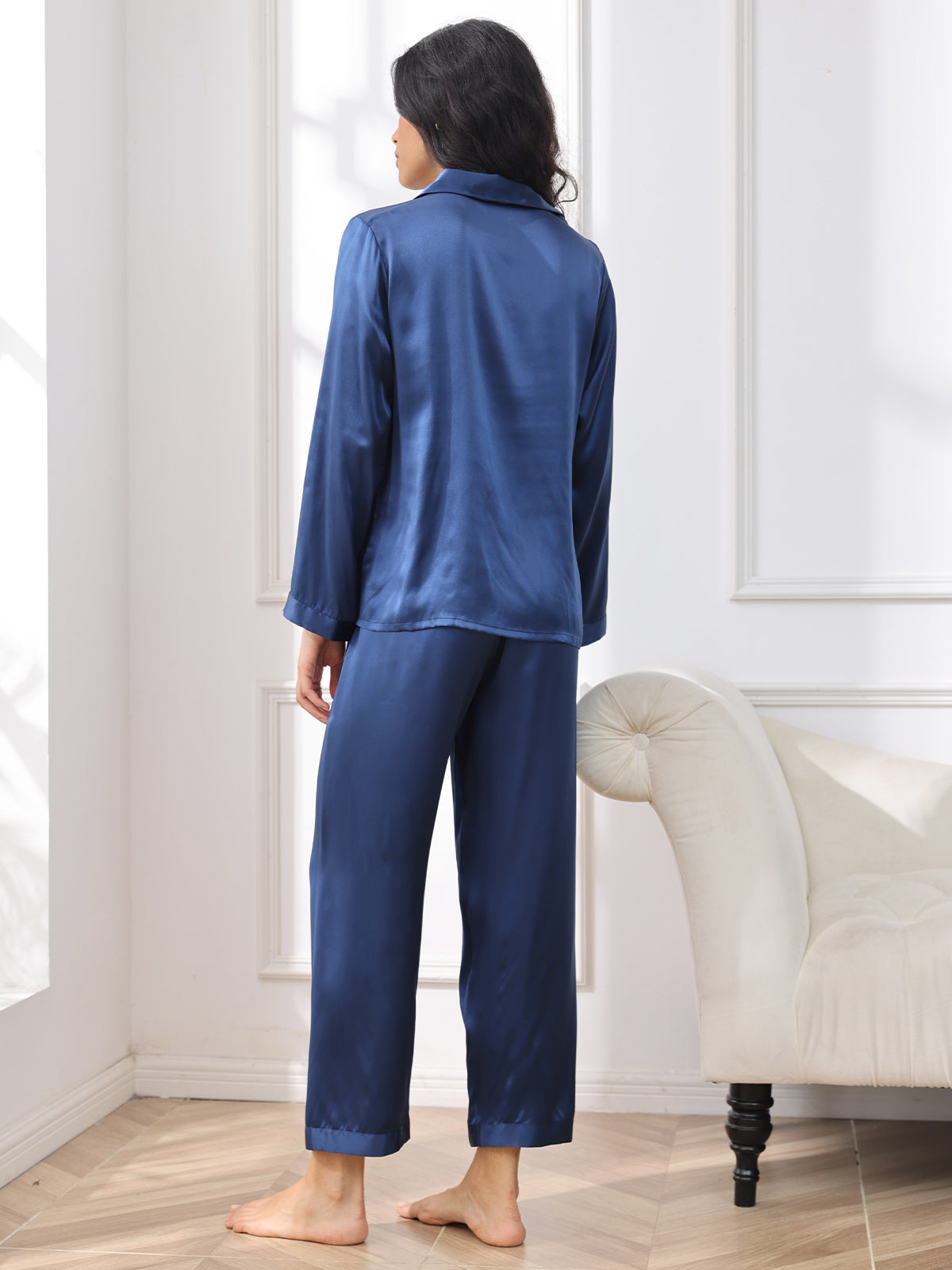 Women's Pure Silk Long Sleeve Pyjamas Set