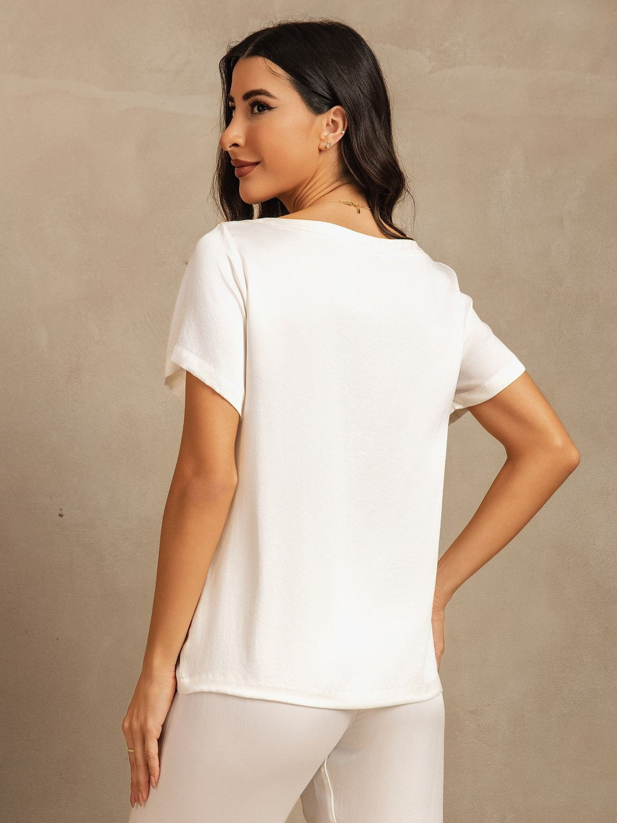 19Momme Women's Washable Silk Short Sleeve Pyjamas Set